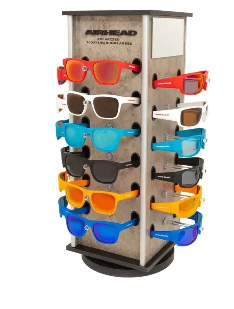 AHFS-SC36K – AIRHEAD Point Of Purchase Display, Sunglasses Tower Display With 36 Assorted Colors